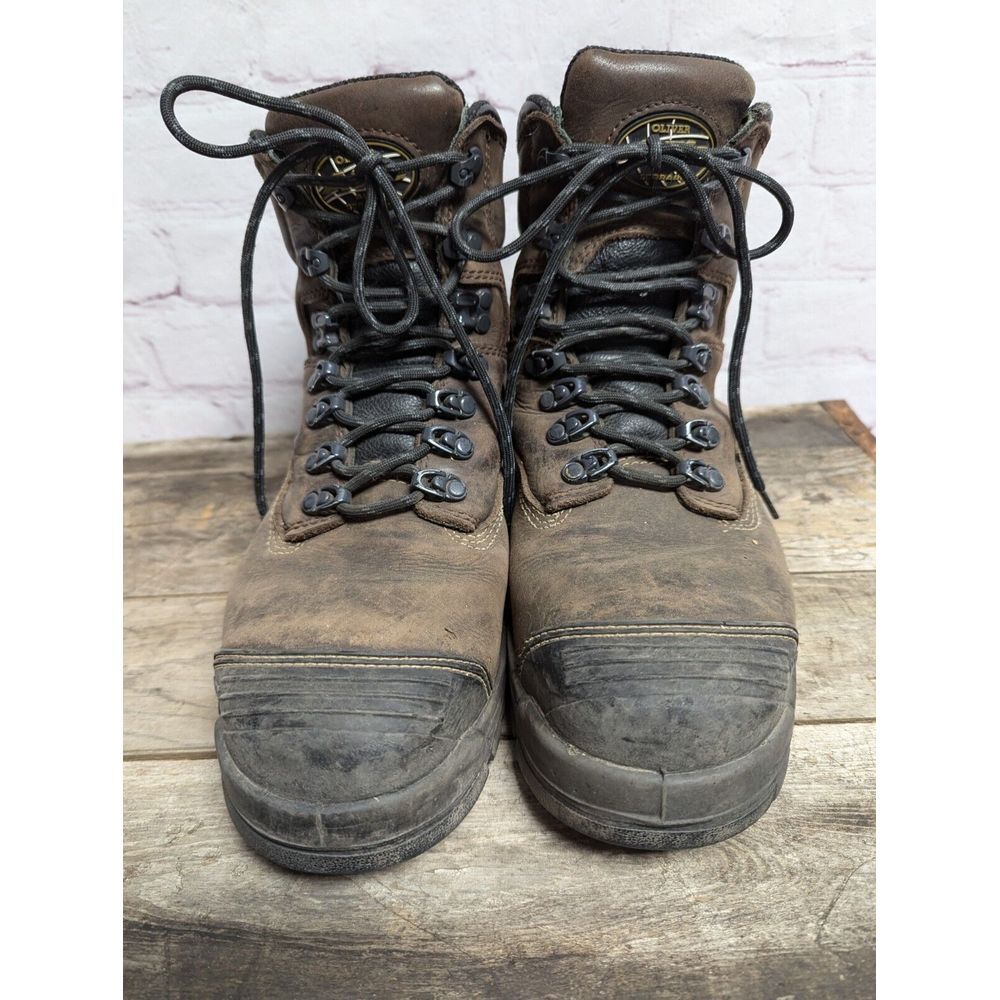 Men's Oliver All-terrain Steel Toe Boots Size 9 Leather Sku 55231
